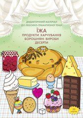 Наочний посібник "Їжа (продукти харчування, борошняні вироби, десерти)"