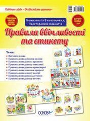 Комплект плакатів "Правила ввічливості та етикету"