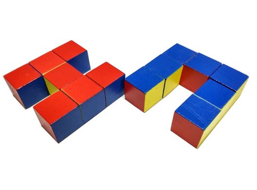 Унікуб, методика Нікітіна, дерев'яні кубики 3х3 см