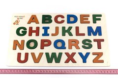 Дерев'яна іграшка Дощечка Вкладки Англійський алфавіт