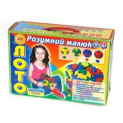 Куб "Розумний малюк" ЛОТО ТехноК іграшка пластикова, 48 деталей