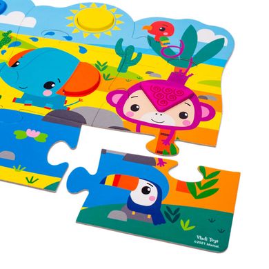 Пазлы Fisher-Price «Maxi puzzle & wooden pieces» (укр)