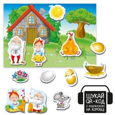 Гра розвиваюча Vladi Toys магнітний театр з аудіоказкою Казкові голоси "Курочка Ряба"