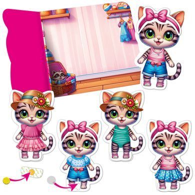 Гра розвиваюча Vladi Toys з липучками "Кошеня"