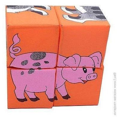 Розвиваюча Іграшка Розумна Іграшка М'які кубики «Домашні тварини»