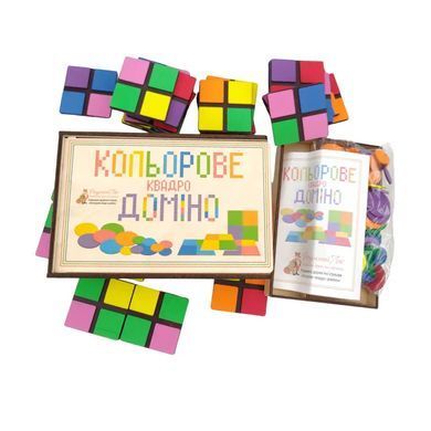 Цветное квадро домино