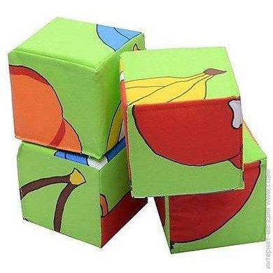 Розвиваюча Іграшка Розумна Іграшка М'які кубики «Фрукти»