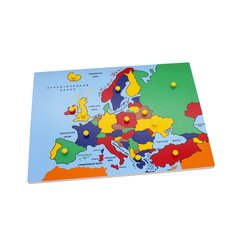 Рамка-вкладиші Монтессорі. Карта Європи
