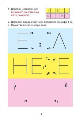 Домашня розминка. Математика 1 клас