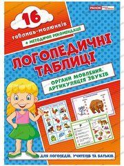 Логопедические таблицы. Органы речи. Артикуляция звуков 16 карт